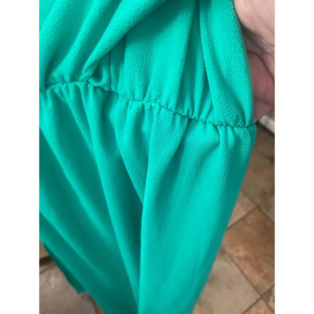 Women's Tyche Green One Shoulder Maxi Dress L - Picture 5 of 7